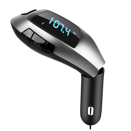 Bluetooth Car FM Transmitter | Hands-Free Calling & USB Charger